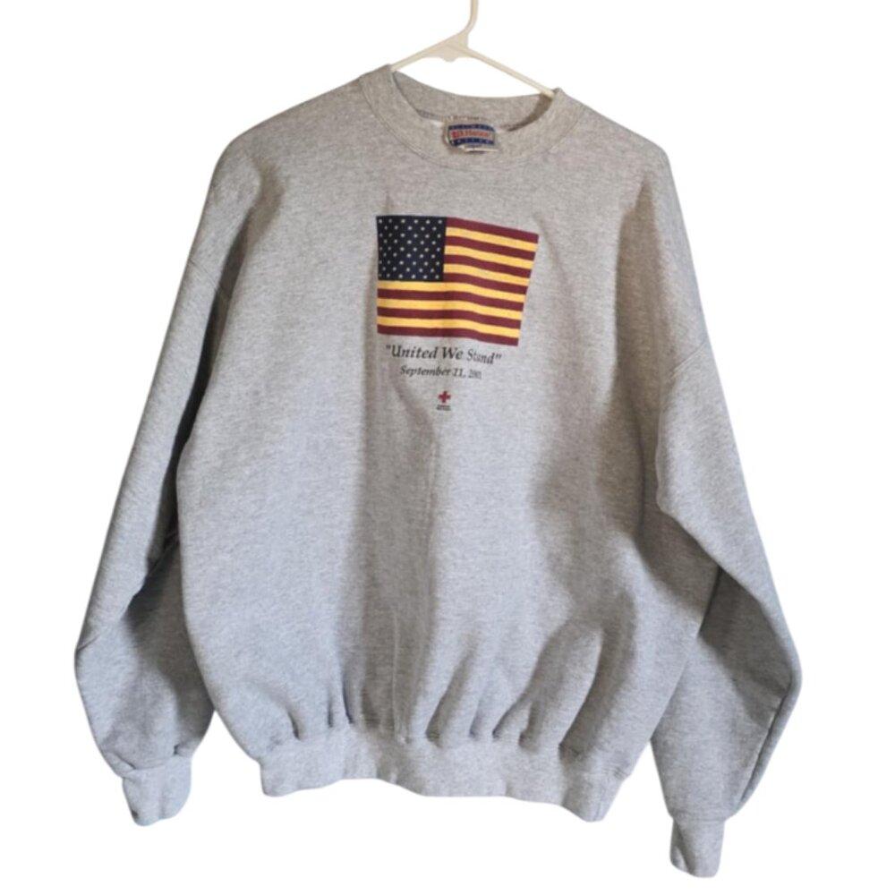 EUC Hanes American Red Cross United We Stand Sept 11th Sweatshirt